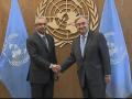 Pravind Jugnauth rencontrant le Secrétaire Général des Nations Unies